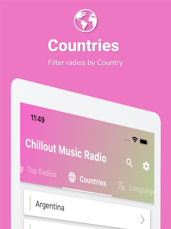 Chillout Radio Music iPad screenshot 5 - Music app