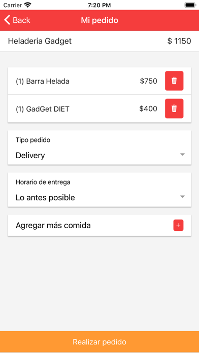 Heladeria Gadget Screenshot