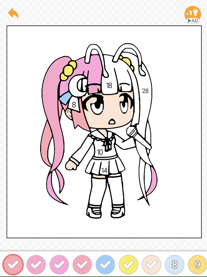 Princess Gacha ARTS Coloring