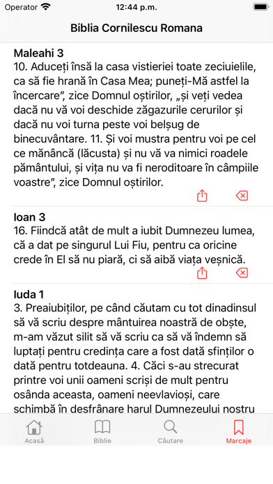 Cornilescu Romanian Bible Screenshot