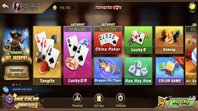 Tongits777 Lucky 9 Pusoy Game Screenshot