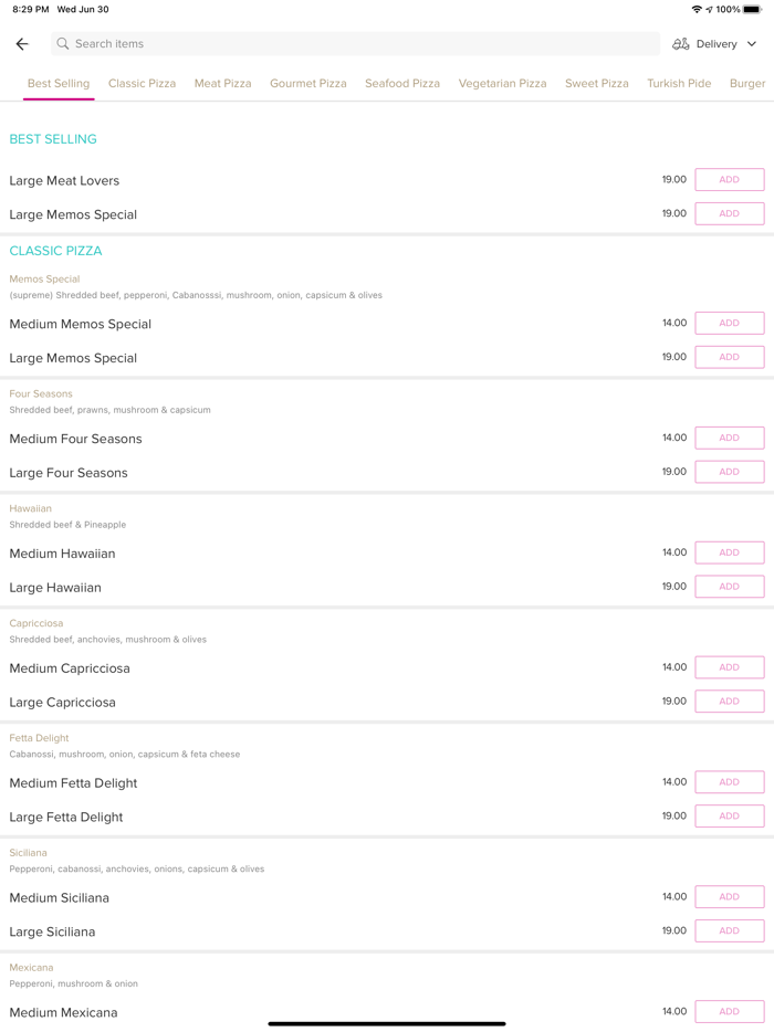 Memos Pizza And Kebab