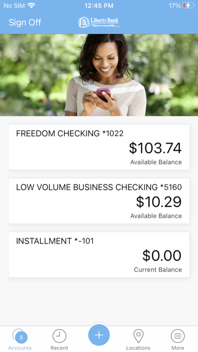 Liberty Bank Minnesota Mobile Screenshot