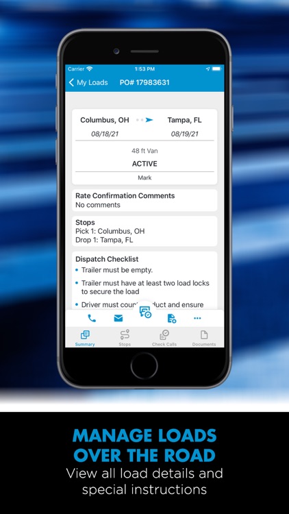 TQL Carrier Dashboard