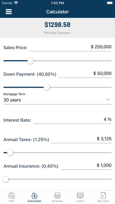 Capital Home Mortgage Screenshot