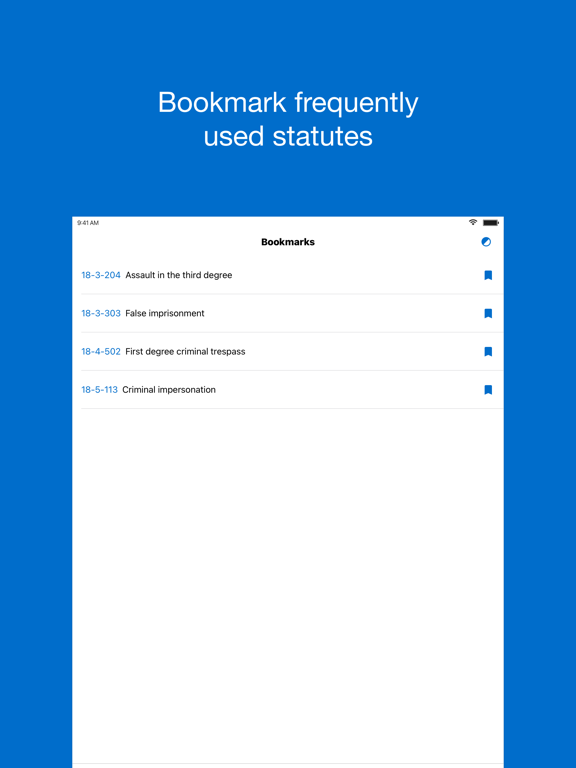 Colorado Law Statutes iPad screenshot 5 - Reference app