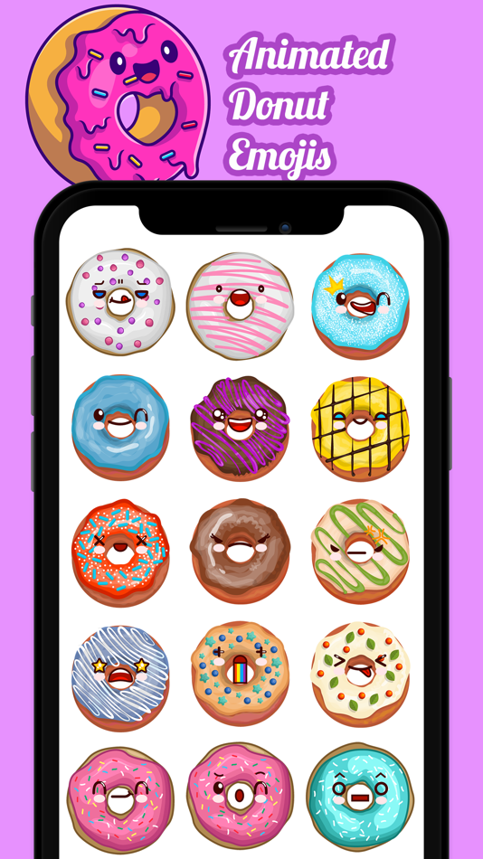 Animated Donut Emojis - 1.0 - (iOS)