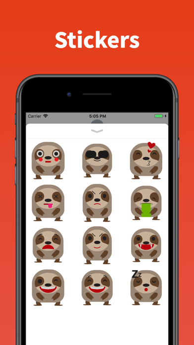 Screenshot #1 pour Paresseux - autocollants emoji