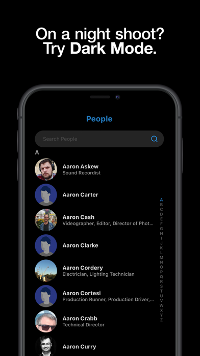Crewlist Contacts Screenshot
