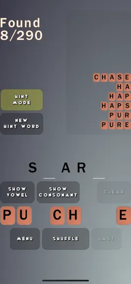 Game screenshot Almost Anagrams apk