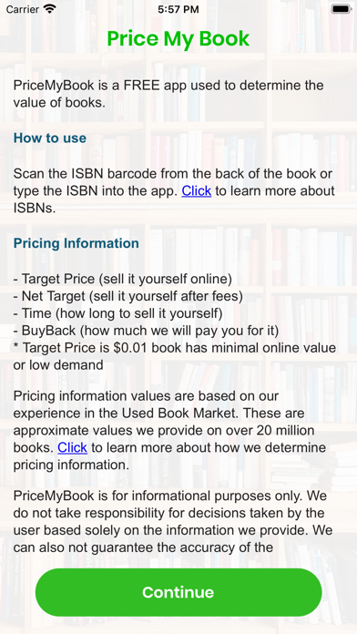 PriceMyBook Screenshot