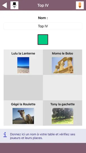 Capture d'écran de TarotScore sur iPhone 7