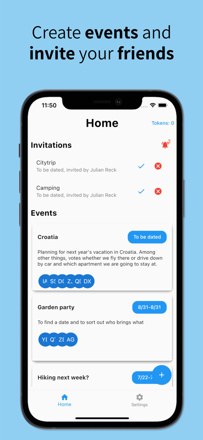 Planer - Events and Vacations