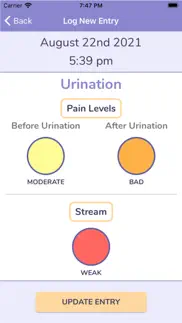 bladder tracker iphone screenshot 2