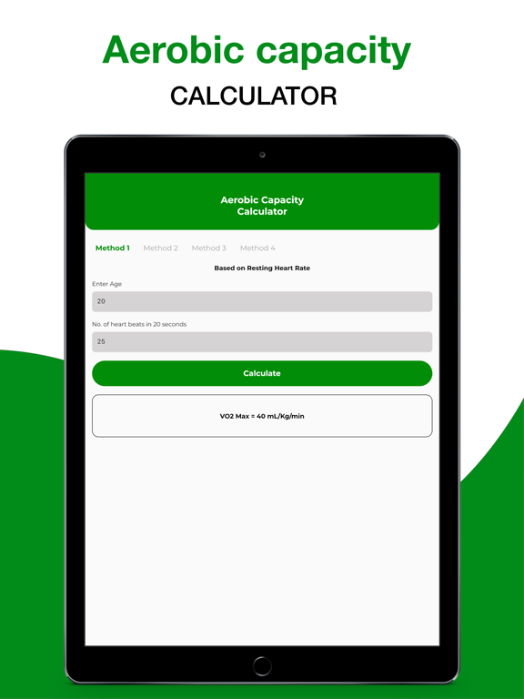 Screenshot #4 pour Aerobic Capacity Calculator