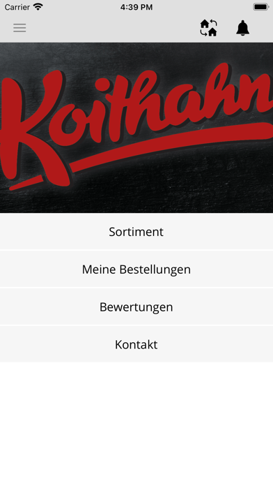 Koithahns BestellApp Screenshot
