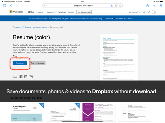 Screenshot #4 pour Save to Dropbox for Safari