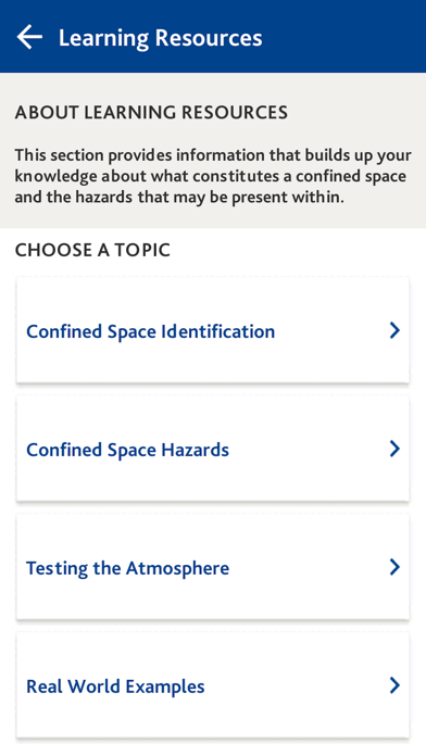 Confined Space Awareness Screenshot