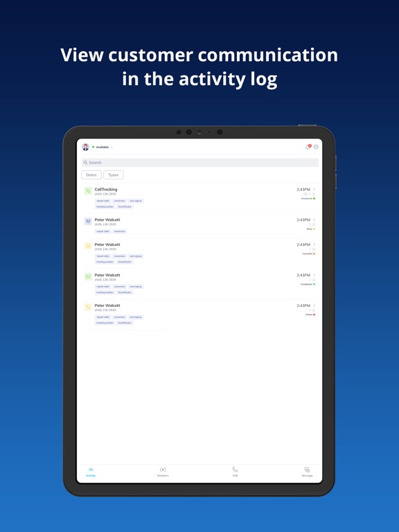 Screenshot #4 pour CallTrackingMetrics Agent App