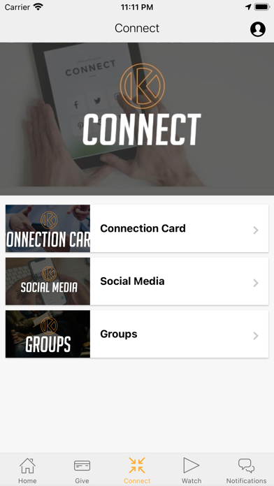 Kirby Church App Screenshot
