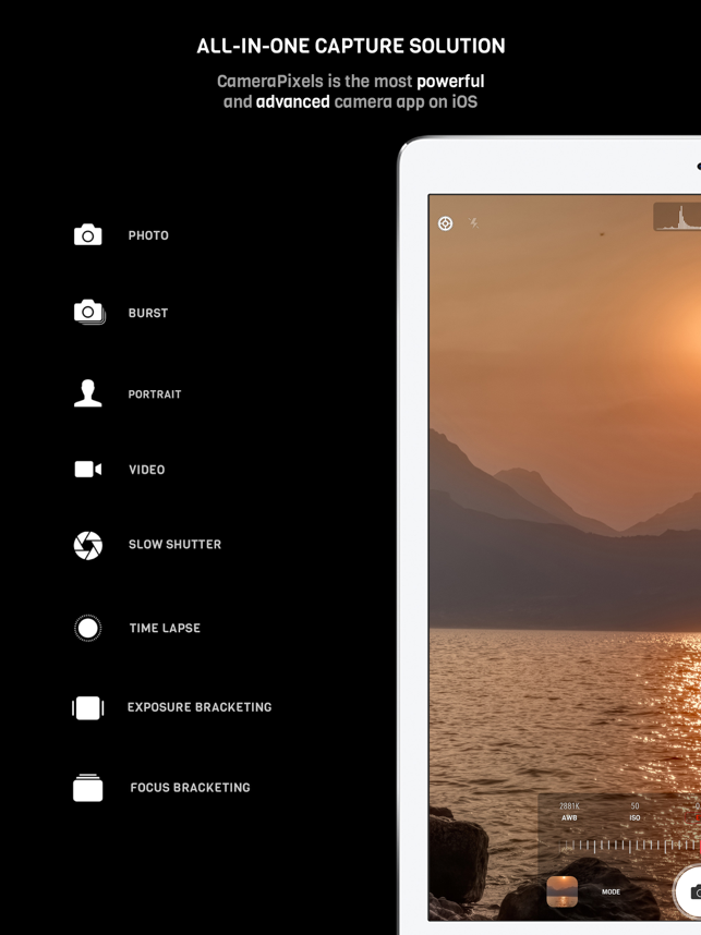 ‎CameraPixels PRO Screenshot