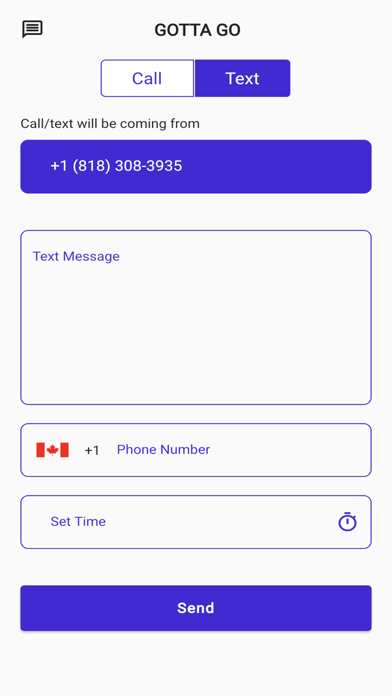 Gotta Go (Text & Calls) Screenshot
