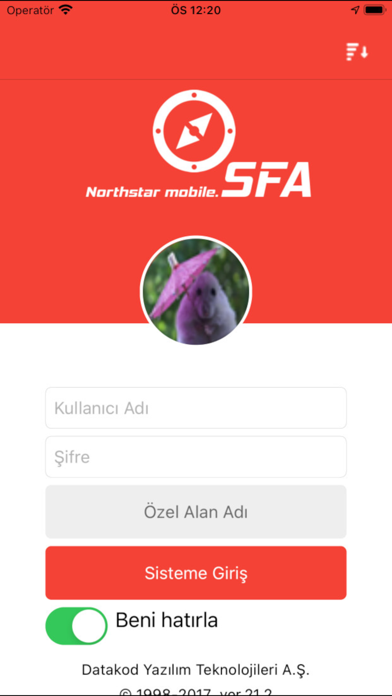 Datakod Northstar SFA Screenshot