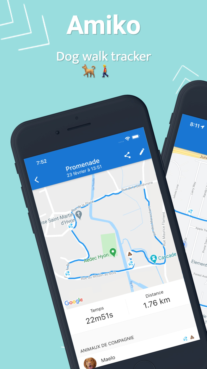 Amiko - Dog walk tracker