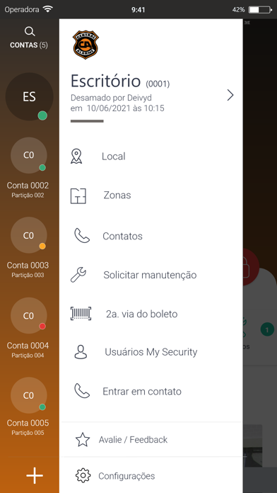 Central Alarme Mobile Screenshot