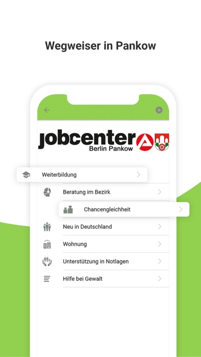 Jobcenter Berlin Pankow Screenshot