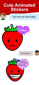 Strawberries Animated screenshot #5 for iPhone