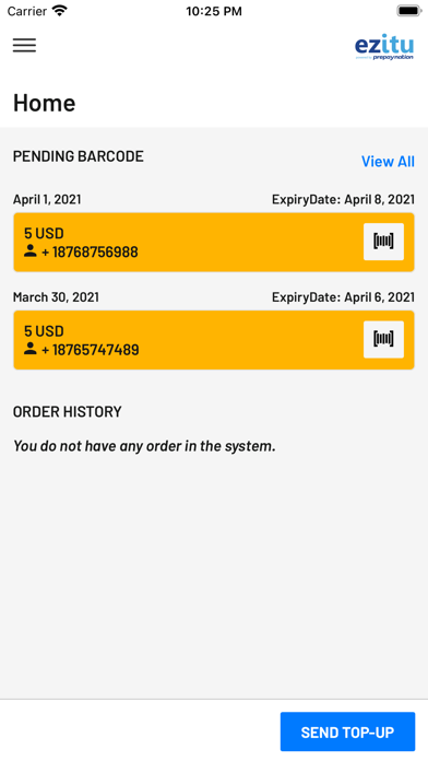 EZITU Top-up Screenshot