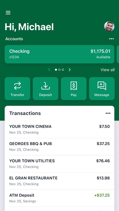 Hibernia Bank Mobile Screenshot