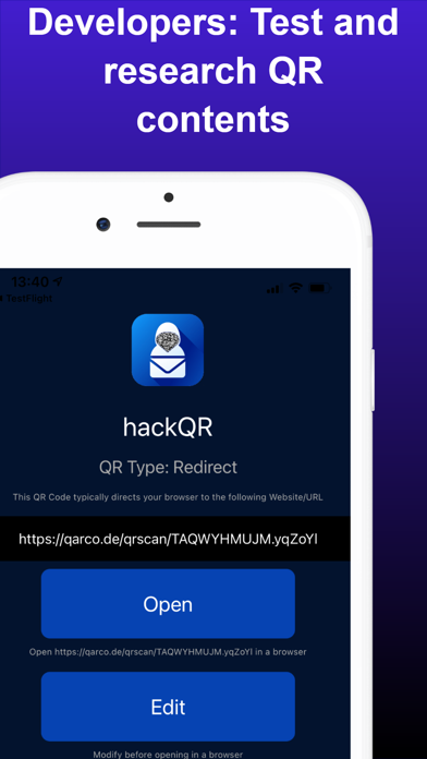QR Hacker - hackqr Screenshot