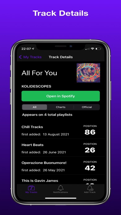 Playlist Alert App screenshot 2