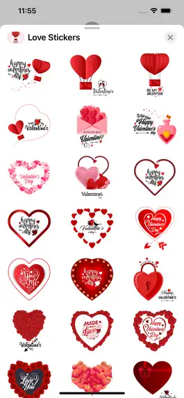 Game screenshot Love Stickers Valentine's Days apk