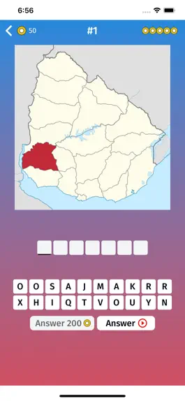 Game screenshot Uruguay: Departments Map Quiz mod apk