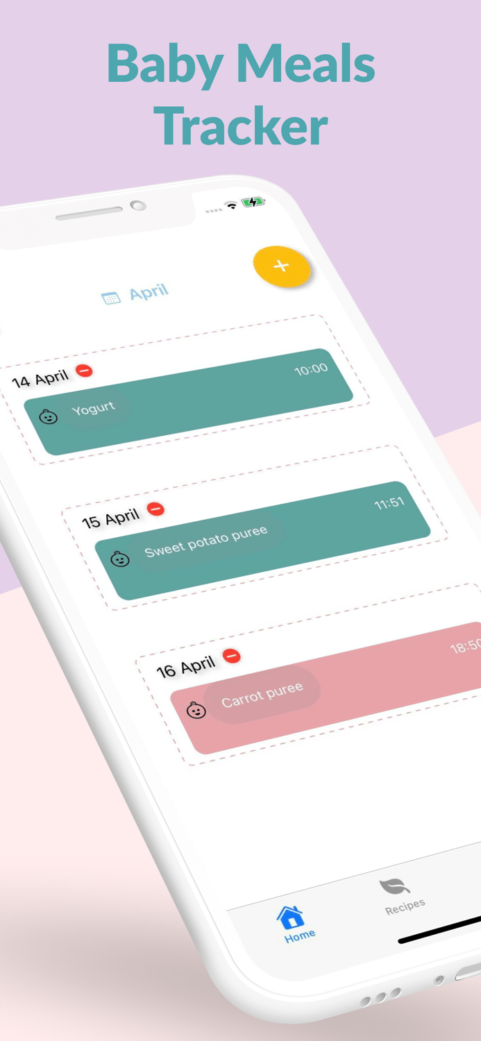 Baby Solids Food Tracker