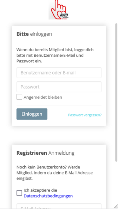 AWO online - Bamberg Screenshot