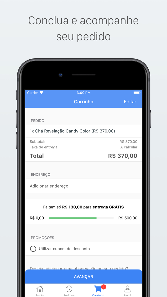 Cenário Balões Delivery