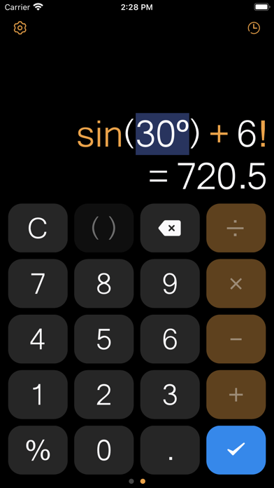 Screenshot #2 pour Calculator-Basic & Scientific