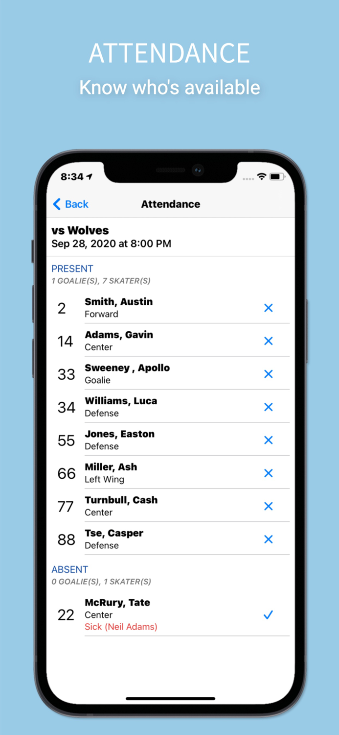 Mad Puck - Hockey Team Manager