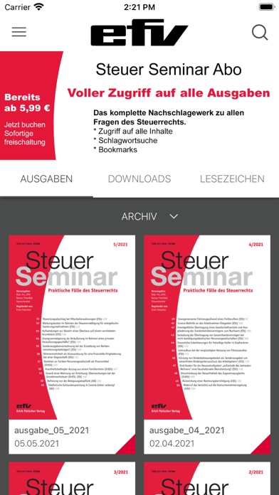 Steuer-Seminar Screenshot 1 - AppWisp.com Steuer-Seminar Screenshot 1 - AppWisp.com