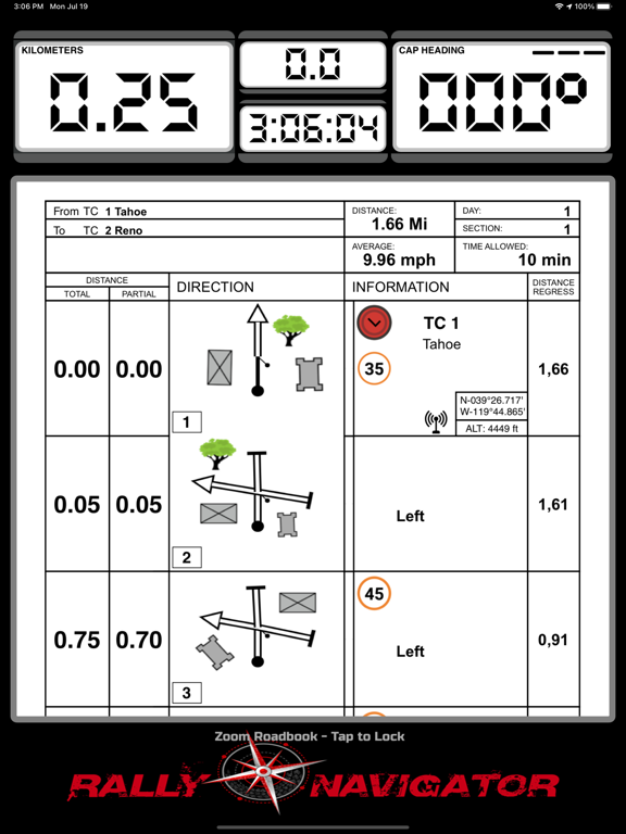 Screenshot #6 pour Rally Roadbook Reader