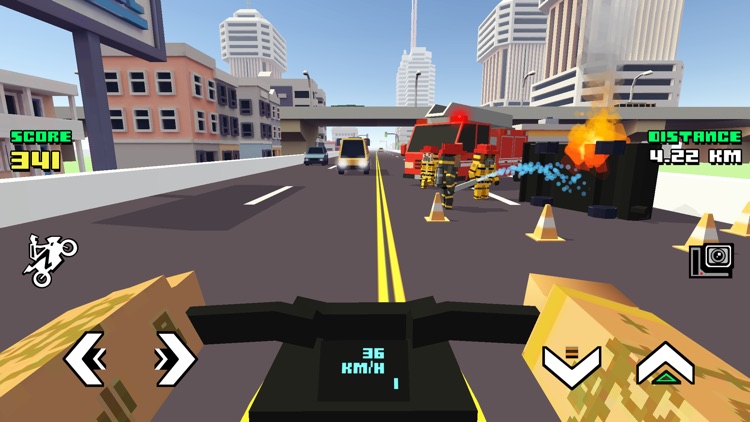 Blocky Moto Racing screenshot-3