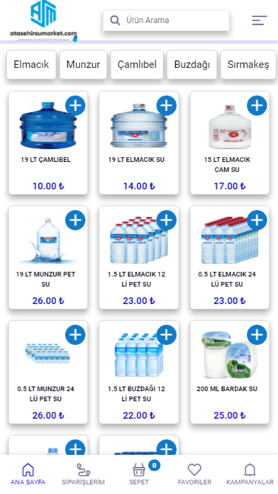 Ataşehir Su Market Screenshot