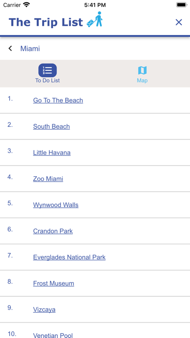 Screenshot #2 pour The Trip List