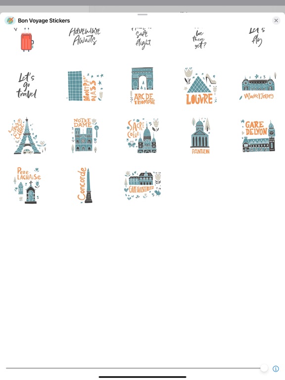Screenshot #6 pour Bon Voyage Stickers