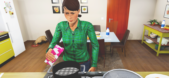 Virtual Single Mom Family Life