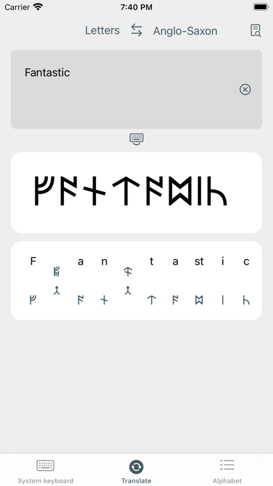 Write in Runic Screenshot